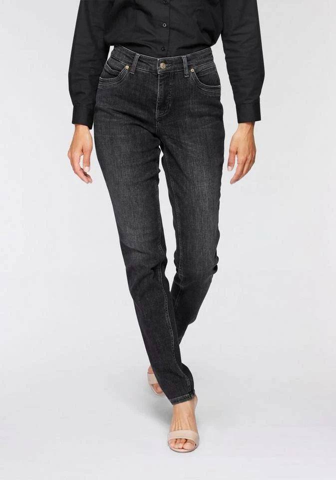 Top 10 🧨 MAC Slim-fit-Jeans »Mel Sylvie Meis« Gerader schmaler Schnitt von MAC by Sylvie Meis Bright commercial blue used, Fashion blue rinsed wash, Mid grey heavy destroyed, Birht commercial blue used 👍 – Bild 3