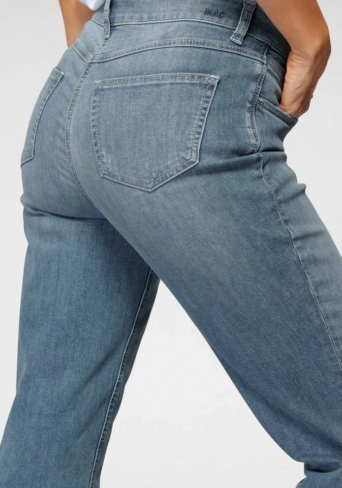 Bester Verkauf ⌛ MAC 7/8-Jeans »Angela 7/8 🌞 summer« Besatz mit kleinen Nieten an den hinteren Taschen Dark blue rinsed, Mid bue used 🎁 – Bild 3