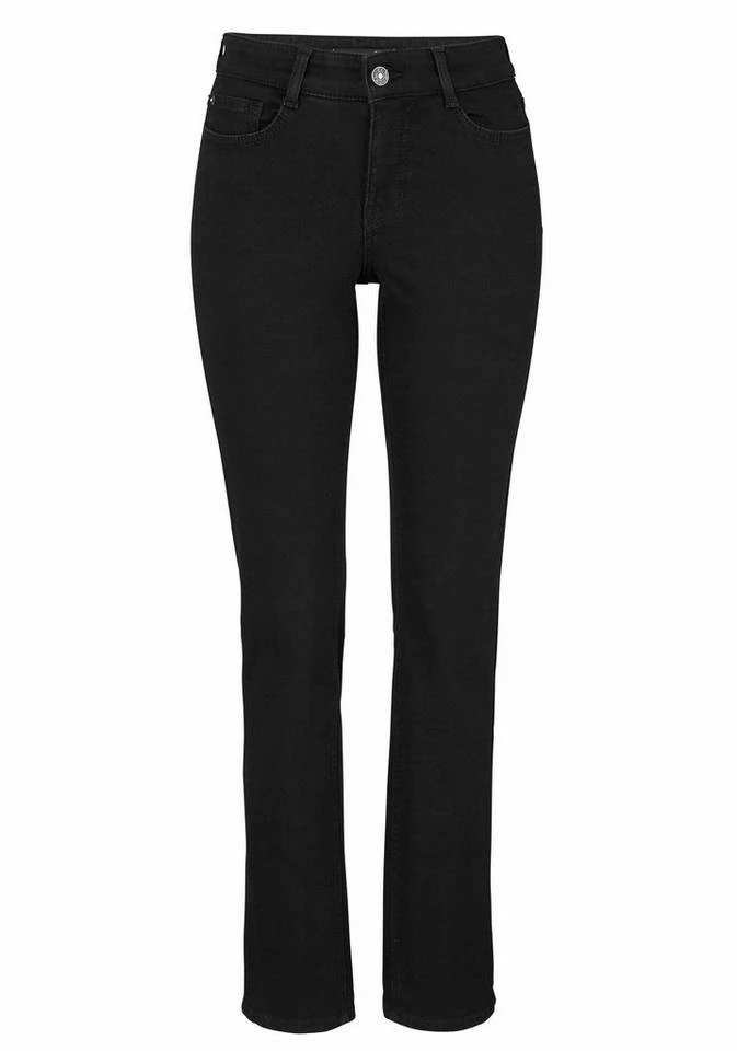 Großhandel 🌟 MAC Stretch-Jeans »Angela« Schmal geschnitten New basic wash, Black-black 🎁 – Bild 6