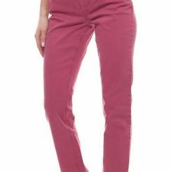 Budget 🎉 MAC Regular-fit-Jeans »MAC Angela Power-Jeans modische Damen Freizeit-Hose im 5-Pocket-Style Mode-Hose Magenta« 🔔