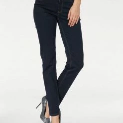 Blitzangebot 🔔 MAC 5-Pocket-Jeans »Angela« Die Schmale Mid blue main wash, Authentic black-black wash, Dark blue rinsed 🤩