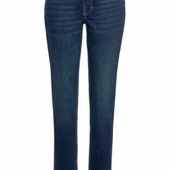 Am billigsten 💯 MAC Slim-fit-Jeans »MAC Damen Marken-7/8-Jeans, blau-used, 26 inch« 🔥