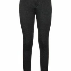 Bestpreis ❤️ MAC Stoffhose »Jerseyhose Cosima Galloon« Black Melange | Black Melange | Black Melange | Black Melange, Black Melange 🌟