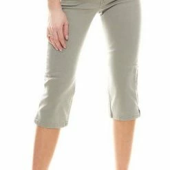 Billig 🧨 MAC Caprijeans »MAC Clean Capri-Jeans enganliegende Damen Stretch-Hose Freizeit-Hose Sommer-Hose Khaki« 👏