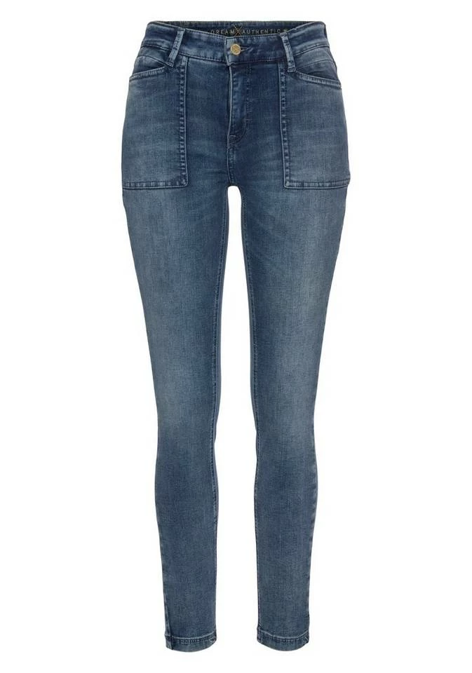 Besorgen 😍 MAC Workerjeans »Dream Skinny Worker« Im Worker-Style mit den typischen Taschen Light khaki green, Blue used fancy moon 😉 – Bild 5