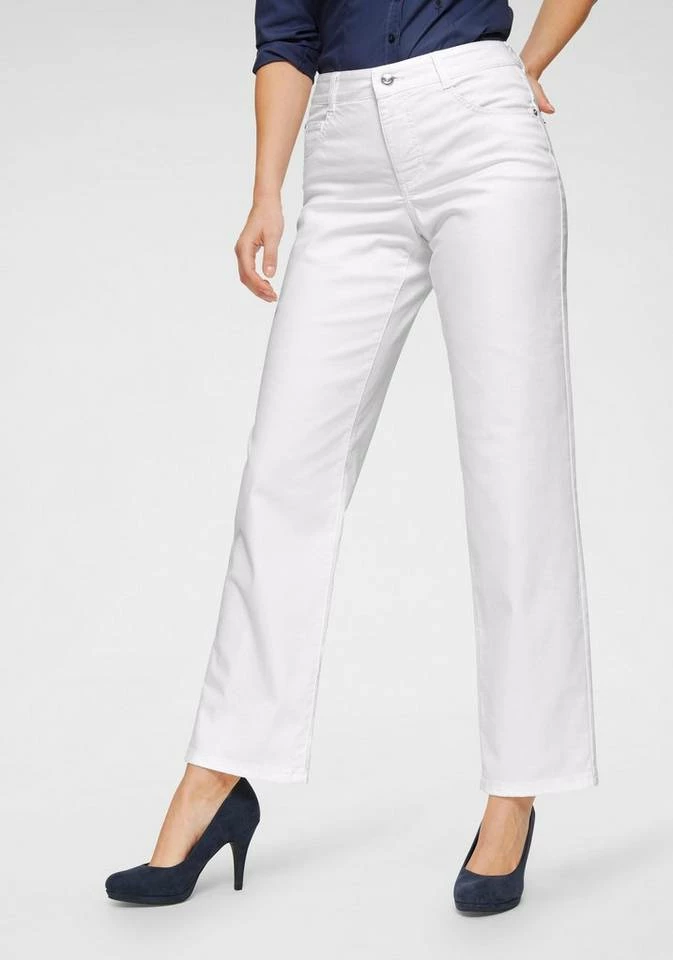 Am billigsten 🤩 MAC Bequeme 👖 Jeans »Gracia« Passform feminine fit White denim, Black-black, Cream peach wash, Blue stonewashed 👍 – Bild 11