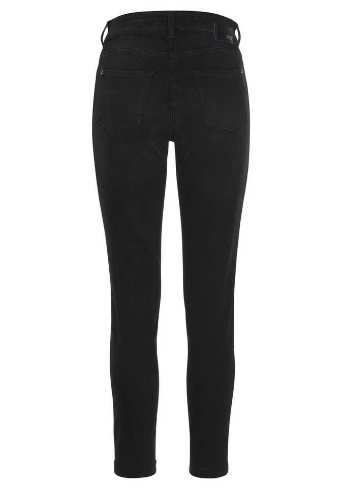 Bestpreis 👍 MAC Slim-fit-Jeans »Mel-Zip« Bekannte Form mit schmaler Fussweite Basic blue used wash, Dark night blue 😍 – Bild 6