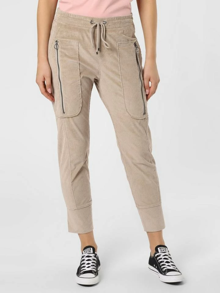 Brandneu 🥰 MAC Bundfaltenhose »Future« Melange, Schilf 🎁 – Bild 2