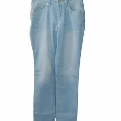 Rabatt 👏 MAC Regular-fit-Jeans »MAC Melanie Feminine-Fit-Jeans trendige Damen Straight Leg-Hose im 5-Pocket-Style Freizeit-Jeans Hell-Blau« ⌛