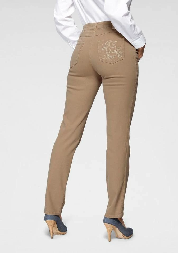 Blitzangebot 🎁 MAC Gerade 👖 Jeans »Melanie New« Neue Teilungsnähte an den vorderen Taschen Golden terra beige, White denim, Light ☀️ summer green 🧨 – Bild 2