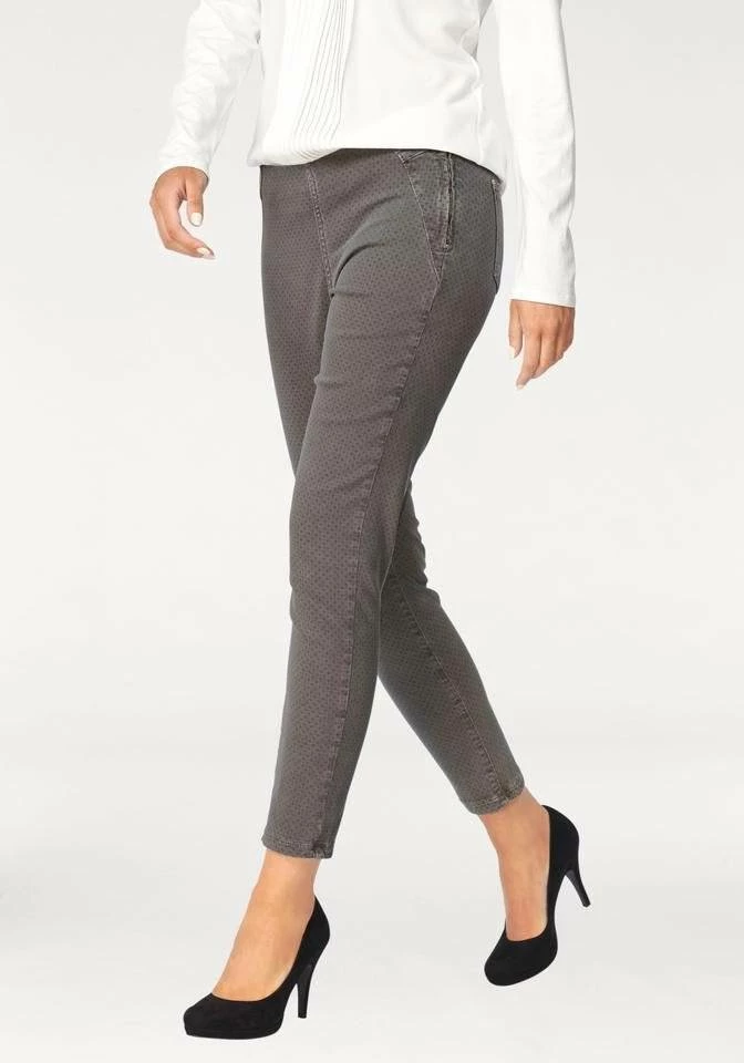 Beste Bewertungen von ❤️ MAC Slim-fit-Jeans »Mac Damen Marken-Stretchjeans, grau-bedruckt, 30 inch« 🎉 – Bild 2