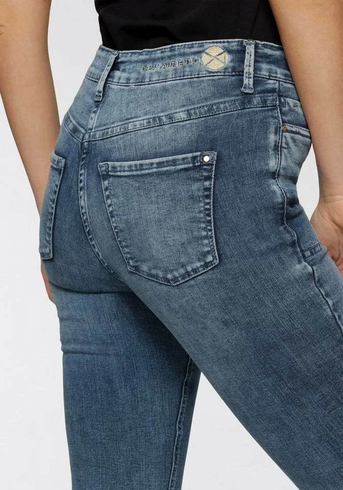 Besorgen 😍 MAC Workerjeans »Dream Skinny Worker« Im Worker-Style mit den typischen Taschen Light khaki green, Blue used fancy moon 😉 – Bild 4