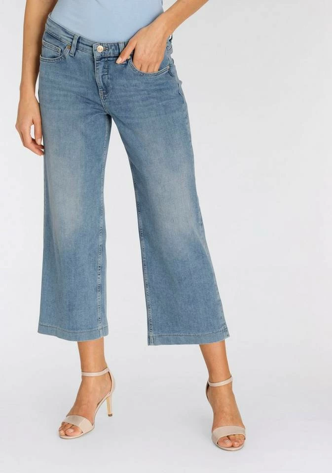 Bester Verkauf 🔥 MAC Weite 👖 Jeans »Rich-Culotte Sylvie Meis« Culotte-Schnitt mit Sylvie Meis Fashion dark blue rinsed, Mid blue authentic used, Light blue wash, Dark grey modern black wash 💯 – Bild 12