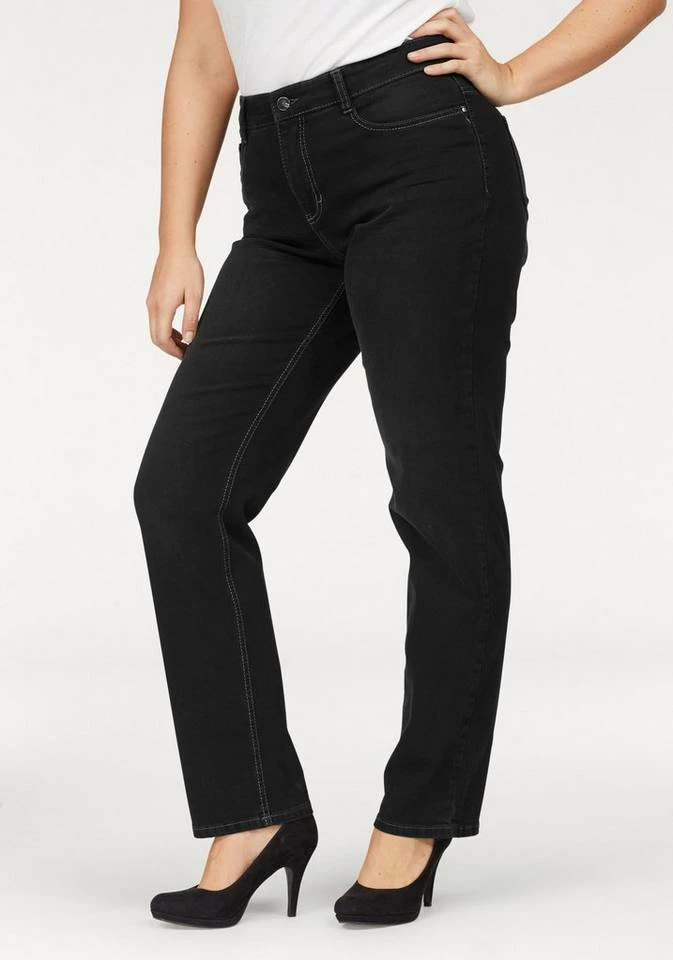 Am billigsten 🤩 MAC Bequeme 👖 Jeans »Gracia« Passform feminine fit White denim, Black-black, Cream peach wash, Blue stonewashed 👍 – Bild 14