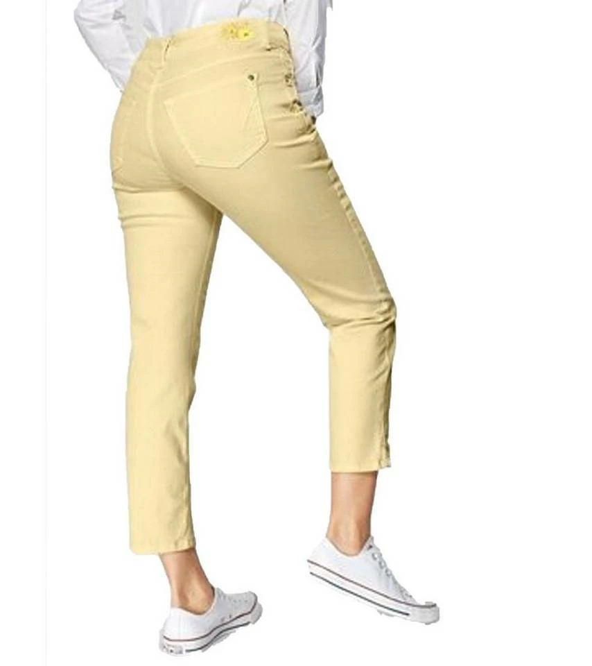 Budget 🌟 MAC 7/8-Hose »MAC 7/8-Jeans Angela elastische Damen Denim-Hose mit Stickereien Sommer-Hose Gelb« ❤️ – Bild 2