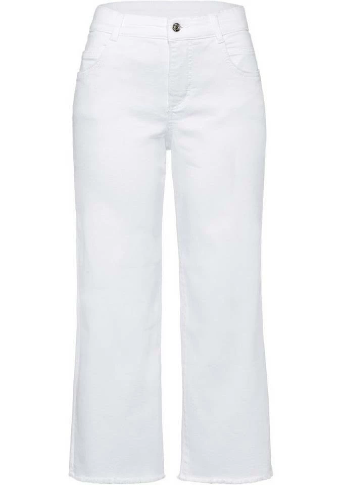 Bestes Angebot ⌛ MAC Weite 👖 Jeans »Greta Fringes« Weite Form mit abgesteppten Fransen 🥰 – Bild 4