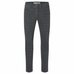 Bestes Angebot 🥰 MAC 5-Pocket-Jeans »MAC LENNOX PRINTED GABARDINE iron blue check 6365-« 🎉