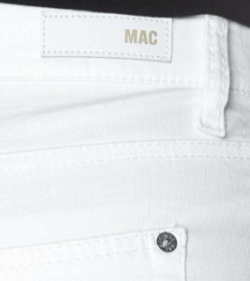 Angebote 👍 MAC Stretch-Jeans »MAC Melanie Stretch-Jeans schlichte Damen Straight Leg 5-Pocket Hose Denim Freizeit-Jeans Weiß« 🌟 – Bild 3