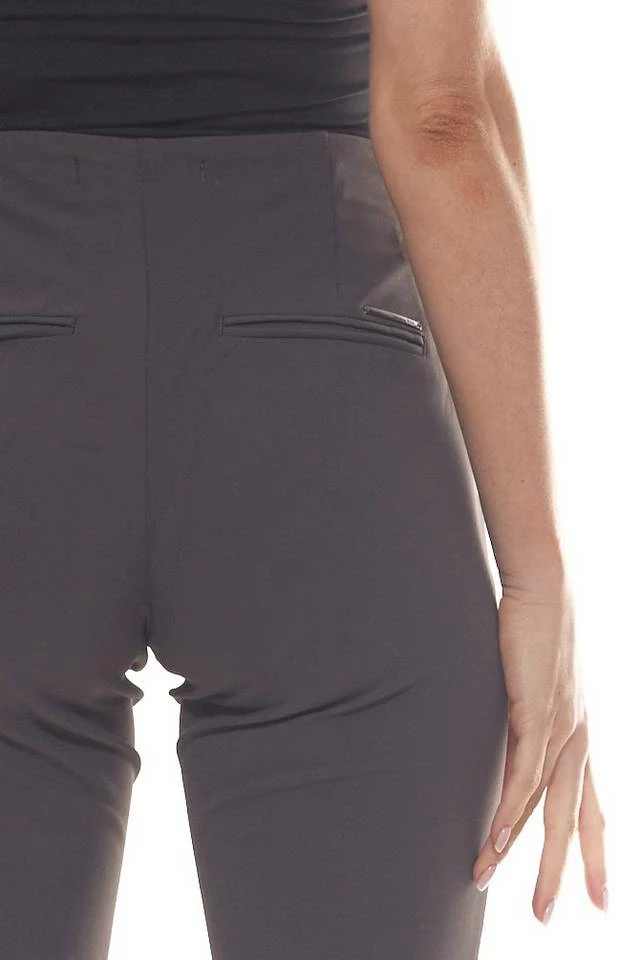 Auslauf 🎁 MAC Regular-fit-Jeans »MAC Hose lässige Damen Stretch-Hose mit abgesteppter Bügelfalte Freizeit-Hose Grau« 😀 – Bild 3
