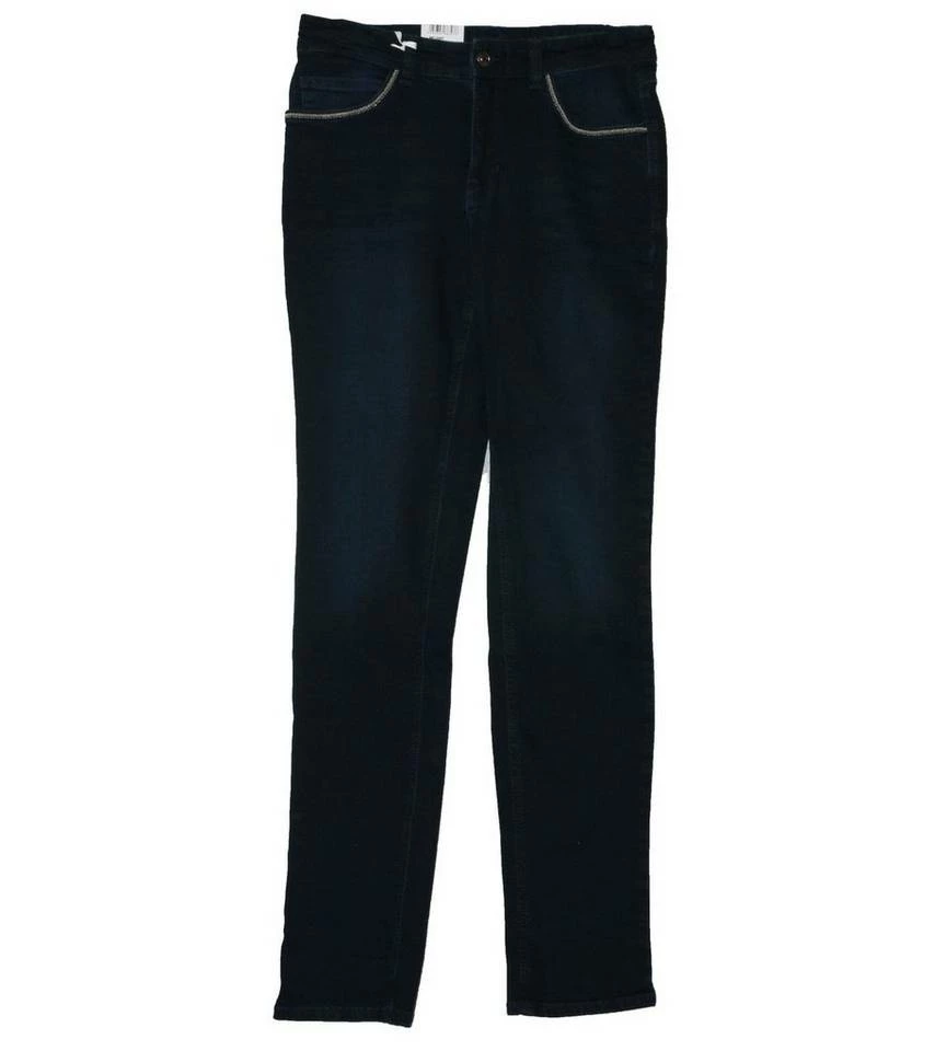 Blitzangebot 🎉 MAC Regular-fit-Jeans »MAC Melanie Stretch-Jeans klassische Damen Straight Leg-Hose im 5-Pocket-Style Freizeit-Jeans Dunkel-Blau« ❤️ – Bild 3