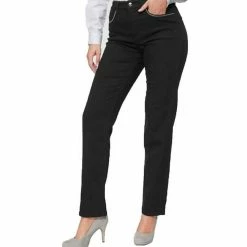 Auslauf 🎉 MAC Regular-fit-Jeans »MAC Stella Glam Chain 👖 Jeans funkelnde Damen Hose im 5-Pocket-Style Party-Hose Schwarz« 💯