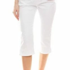 Neu 👏 MAC Caprijeans »MAC Clean Capri-Jeans schmal geschnittene 3/4-Hose Freizeit-Hose Weiß« ⭐