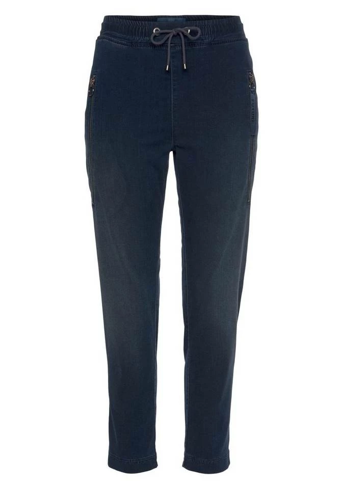 Top 10 🥰 MAC Jogg Pants »Future-Denim« Mit Gummizug und Bindeband zur Regulierung der Weite Night shadow black, Mid blue used wash ✨ – Bild 9