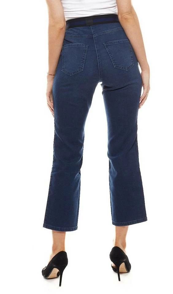 Coupon 😉 MAC Stoffhose »MAC Jump In 7/8-Schlupf-Jeans stilvolle Denim-Hose für Frauen mit Gummibund in Streifenmuster Freizeit-Jeans Blau« ✔️ – Bild 4