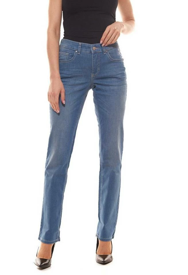 Blitzangebot 😍 MAC Stoffhose »MAC Melanie Stretch-Jeans klassische Damen Denim-Hose Freizeit-Jeans im 5-Pocket-Stil Blau« ⌛ – Bild 2