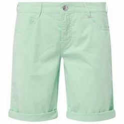Auslauf 🌟 MAC Shorts »MAC Chino-Short luftige Damen kurze Hose mit krempelbarem Saum Sommer-Hose Khaki« 🥰