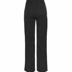 Billig 😉 MAC Regular-fit-Jeans »MAC Chiara ☀️ Summer Leinen-Hose hübsche Damen Web-Hose mit Seitentaschen Freizeit-Hose Schwarz« ⭐