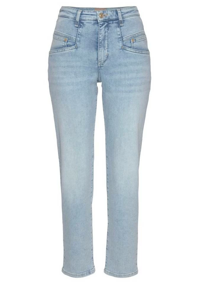 Blitzangebot 🎉 MAC Ankle-Jeans »Rich-Carrot Sylvie Meis« Krempelbarer Karotten-Schnitt von MAC mit Sylvie Meis Blue authentic used wash, Super bright blue stone wash, Dark blue used wash, Dark blue fashion rinsed 👍 – Bild 20
