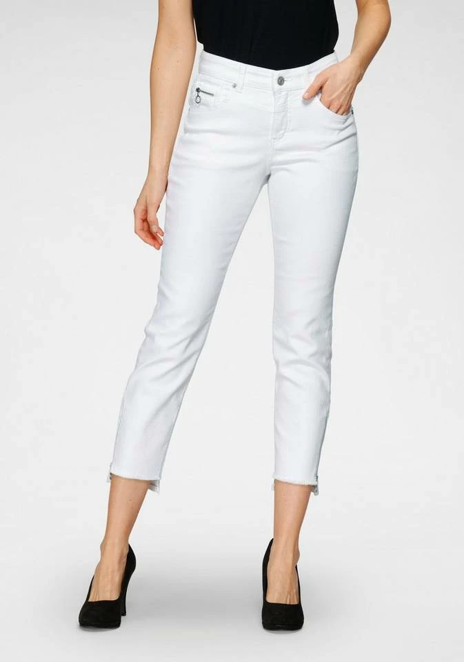 Beste Bewertungen von 🧨 MAC Ankle-Jeans »Rich-Slim Chic« Hinten etwas länger als vorne geschnitten Blue fashion rinsed, Dark blu net wash (D671), Black-black, Authentic super light blue 😉