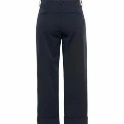 Schlussverkauf 🔥 MAC Culotte »MAC Culotte elastische Damen Hose mit Bügelfalte Business-Hose Dunkelblau« 💯