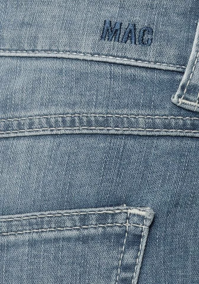 Bester Verkauf ⌛ MAC 7/8-Jeans »Angela 7/8 🌞 summer« Besatz mit kleinen Nieten an den hinteren Taschen Dark blue rinsed, Mid bue used 🎁 – Bild 8
