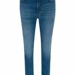 Bestpreis ✔️ MAC Stretch-Jeans »MAC ANGELA mid blue main wash 5240-97-0380L D546« 🛒
