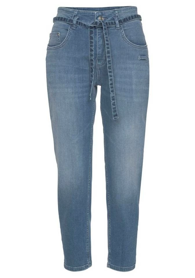 Aktion 😉 MAC Ankle-Jeans »Mina« Moderne Karottenform mit separatem Bindeband in der Taille 💯 – Bild 4