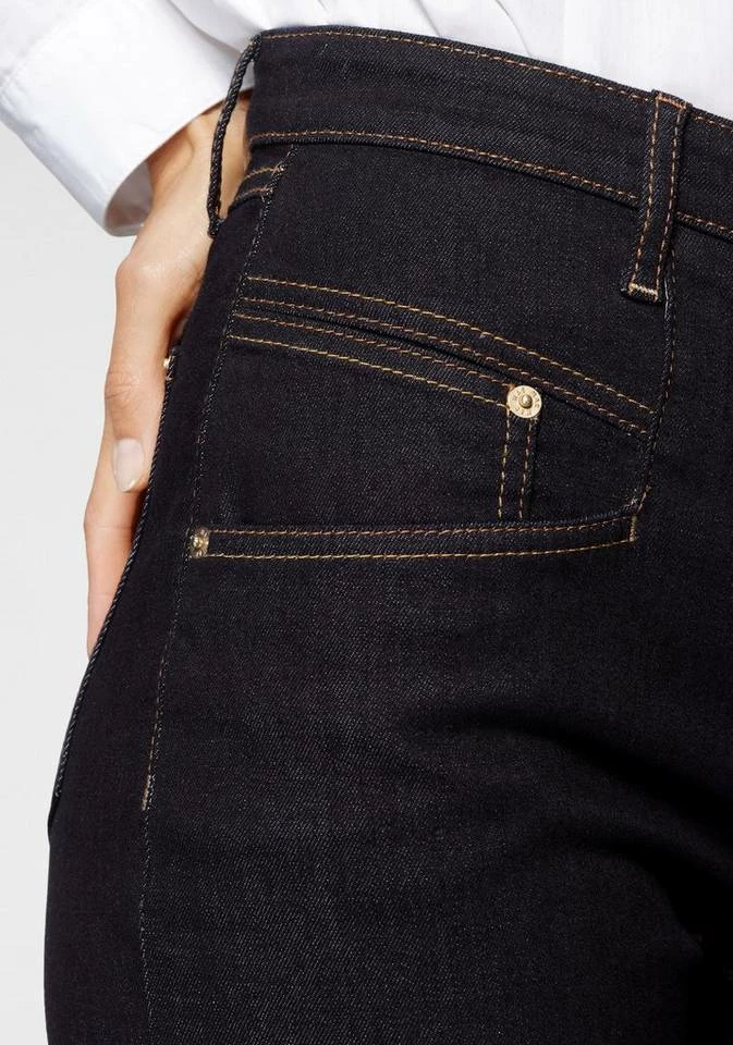 Blitzangebot 🎉 MAC Ankle-Jeans »Rich-Carrot Sylvie Meis« Krempelbarer Karotten-Schnitt von MAC mit Sylvie Meis Blue authentic used wash, Super bright blue stone wash, Dark blue used wash, Dark blue fashion rinsed 👍 – Bild 4