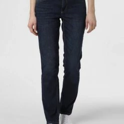 Neu 🔥 MAC 5-Pocket-Hose »Melanie« Blue stone, Rinsed 🎉