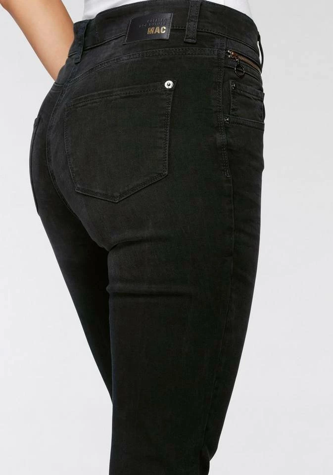 Bestpreis 👍 MAC Slim-fit-Jeans »Mel-Zip« Bekannte Form mit schmaler Fussweite Basic blue used wash, Dark night blue 😍 – Bild 3