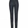 Auslauf ⌛ MAC Regular-fit-Jeans »MAC Melanie 👖 Jeans animalische Damen Straight Leg Hose mit Animalprint Freizeit-Hose Grau« 👏