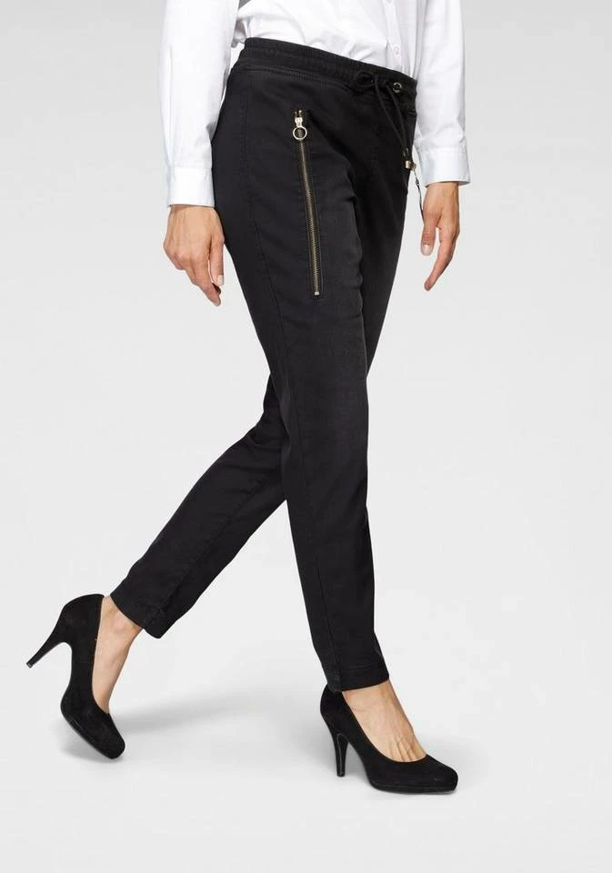 Top 10 🥰 MAC Jogg Pants »Future-Denim« Mit Gummizug und Bindeband zur Regulierung der Weite Night shadow black, Mid blue used wash ✨ – Bild 7