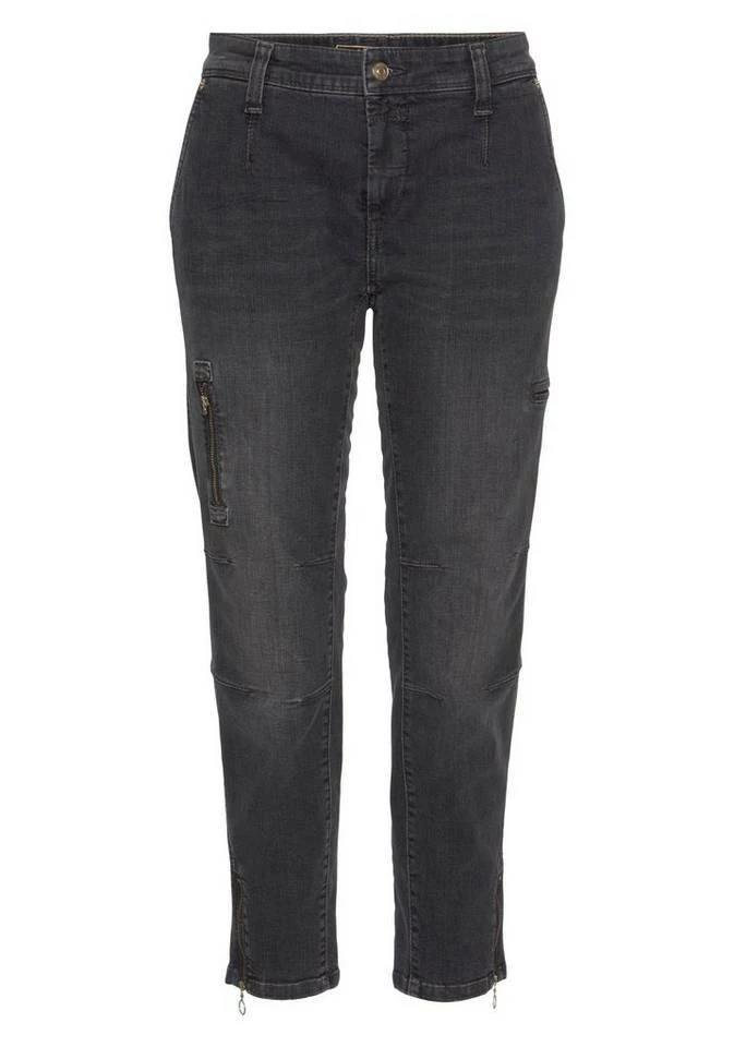 Angebote ❤️ MAC Ankle-Jeans »Rich Cargo Denim« Lässig in Cargo-Optik mit den typischen Taschen Mid blue fancy destroyed, Grey-black used wash 😉 – Bild 4