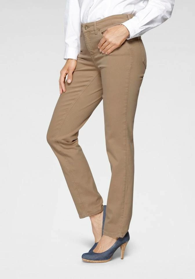 Blitzangebot 🎁 MAC Gerade 👖 Jeans »Melanie New« Neue Teilungsnähte an den vorderen Taschen Golden terra beige, White denim, Light ☀️ summer green 🧨 – Bild 8