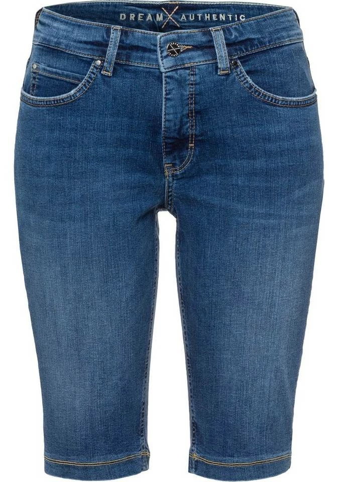 Top 10 👍 MAC 👖 Jeansbermudas »Dream Bermudas« Krempelbarer gerader Schnitt White denim, Lt.fashion blue authentic ✔️ – Bild 4