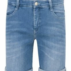 Am billigsten 🧨 MAC Stretch-Jeans »MAC SHORTY ☀️ SUMMER blue wash 2387-90-0396 D531« 💯