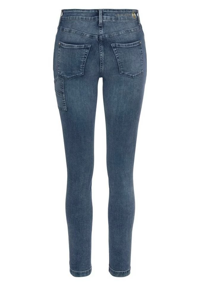 Besorgen 😍 MAC Workerjeans »Dream Skinny Worker« Im Worker-Style mit den typischen Taschen Light khaki green, Blue used fancy moon 😉 – Bild 6