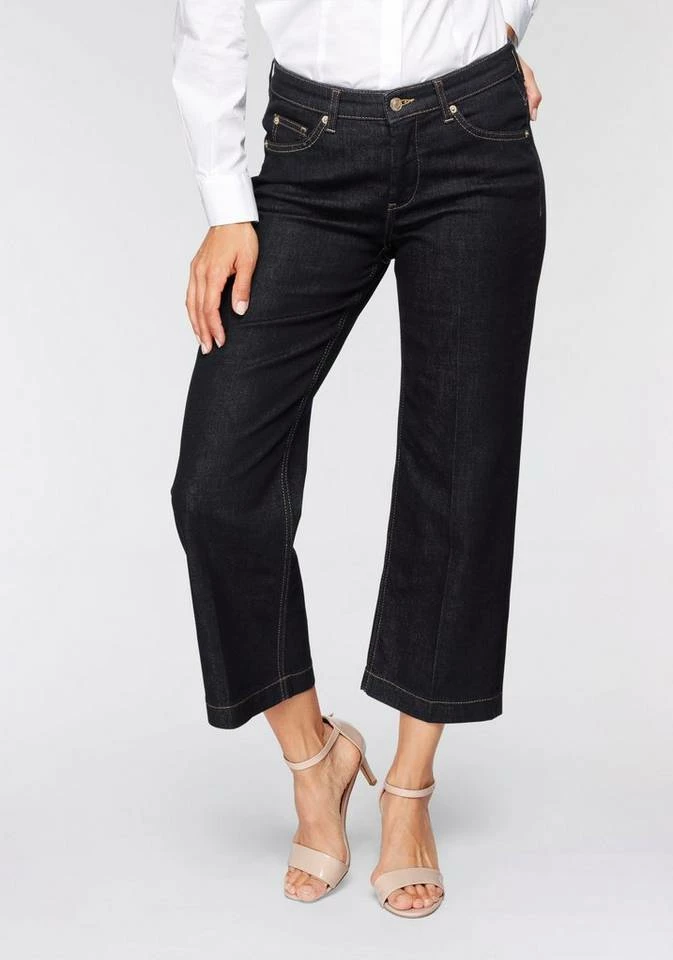 Bester Verkauf 🔥 MAC Weite 👖 Jeans »Rich-Culotte Sylvie Meis« Culotte-Schnitt mit Sylvie Meis Fashion dark blue rinsed, Mid blue authentic used, Light blue wash, Dark grey modern black wash 💯 – Bild 9