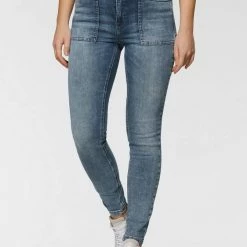 Besorgen 😍 MAC Workerjeans »Dream Skinny Worker« Im Worker-Style mit den typischen Taschen Light khaki green, Blue used fancy moon 😉