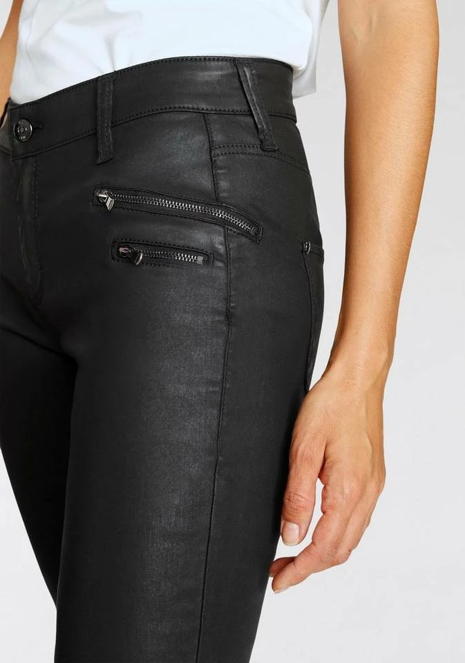 Top 10 🥰 MAC Slim-fit-Jeans »Slim-Funktion« Beschichtetes Materail mit dekorativen Reißverschlüssen und Nieten 🛒 – Bild 4
